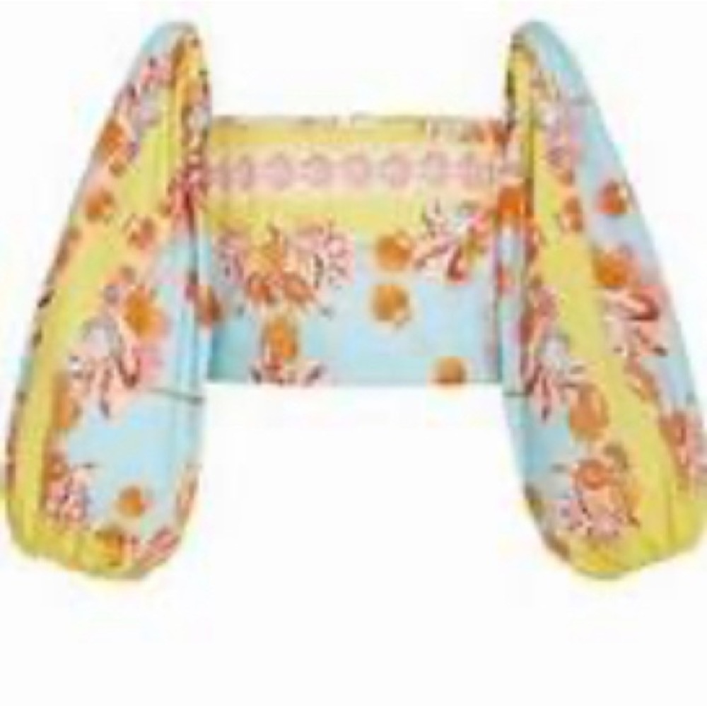 Cara Cara Sagaponack top in seashell scarf print